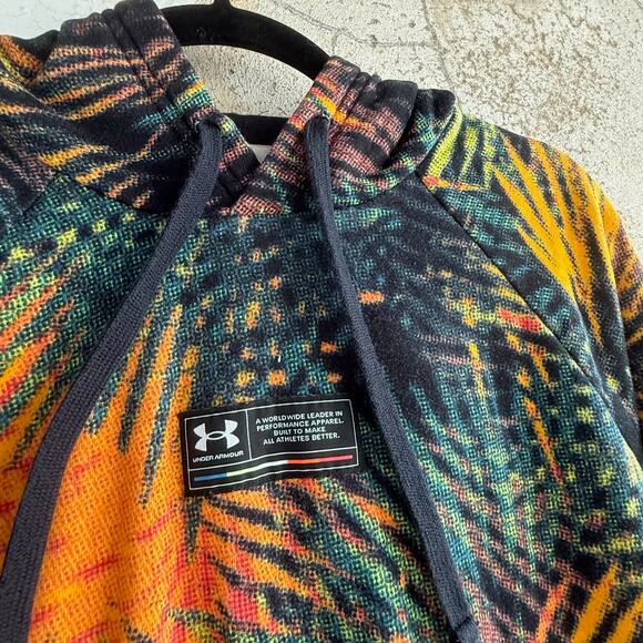 Under Armour Hoodie Rival Fleece Sport Palm Sweatshirt Men's Medium Streetwear - Picture 3 of 5